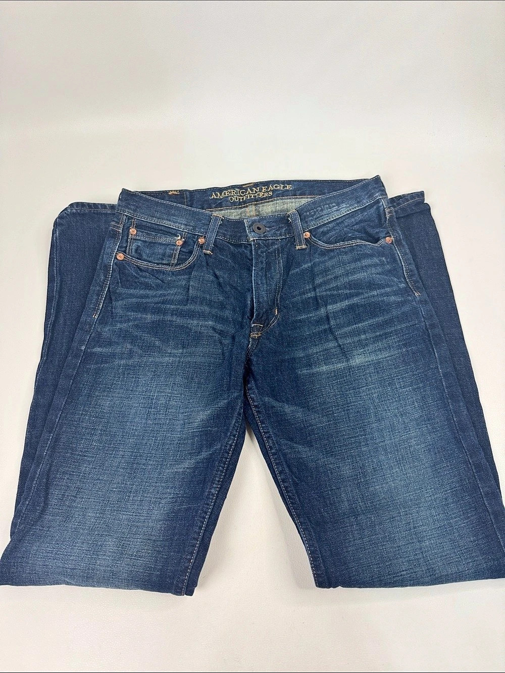 American Eagle Outfitters Slim Straight Mens Blue Jeans 30/34